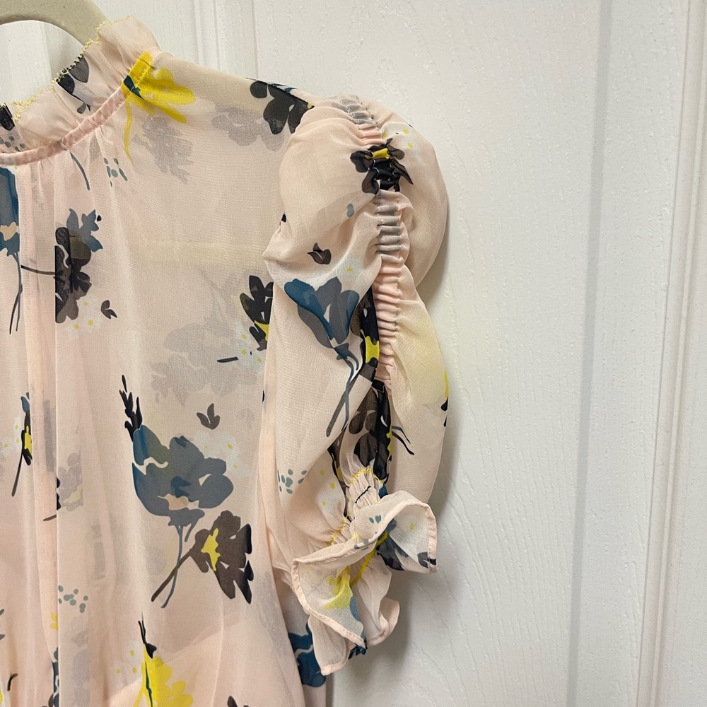 Self Portrait Pink Floral Blouse - Picture 4 of 14